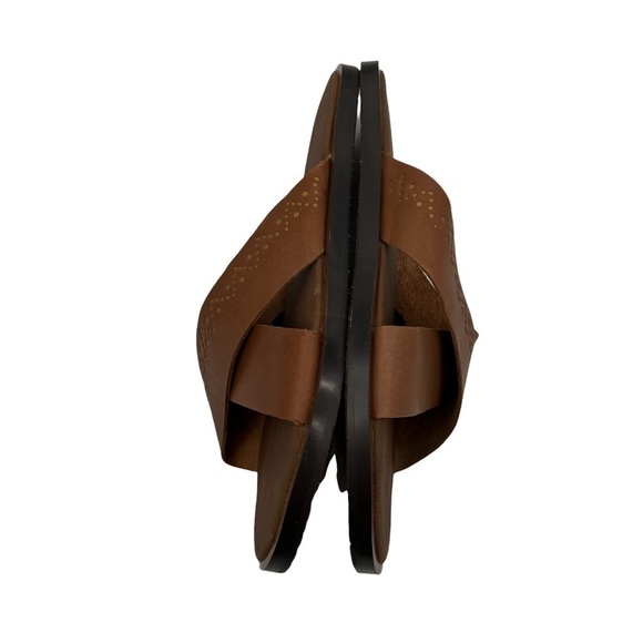 Sanuk Tobacco Gold Yoga Adley Slip On Embellished Sandals Size 7 Women's - Picture 6 of 9